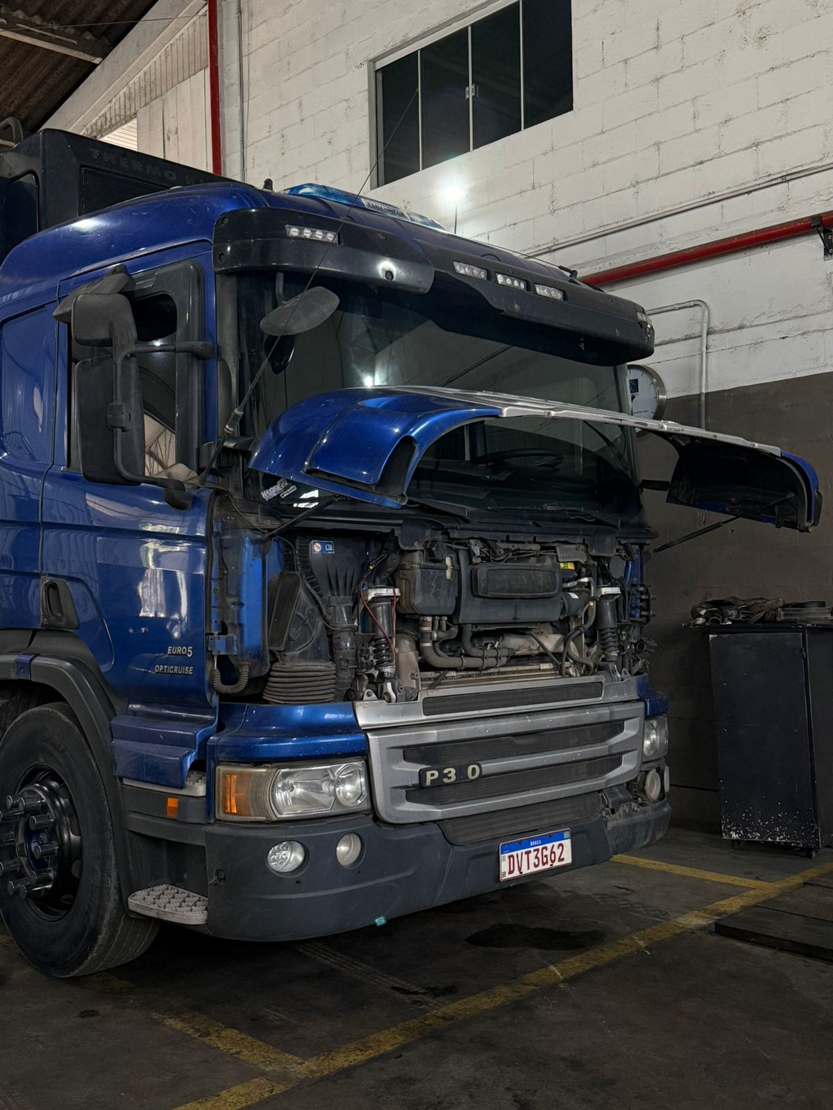Caminhão pronto para voltar à estrada